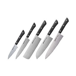 Набор из 5-и ножей Samura Harakiri SHR-0250B/K